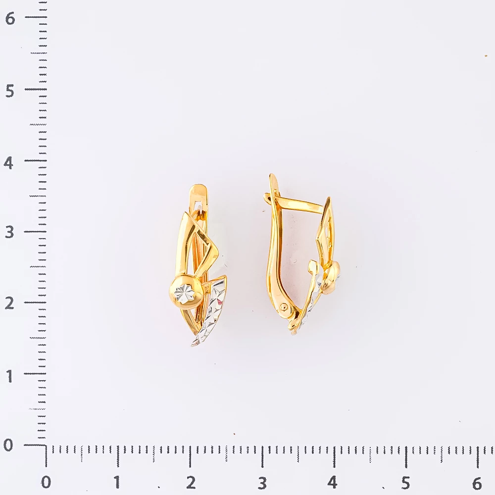 Серьги из красного золота 585 пробы