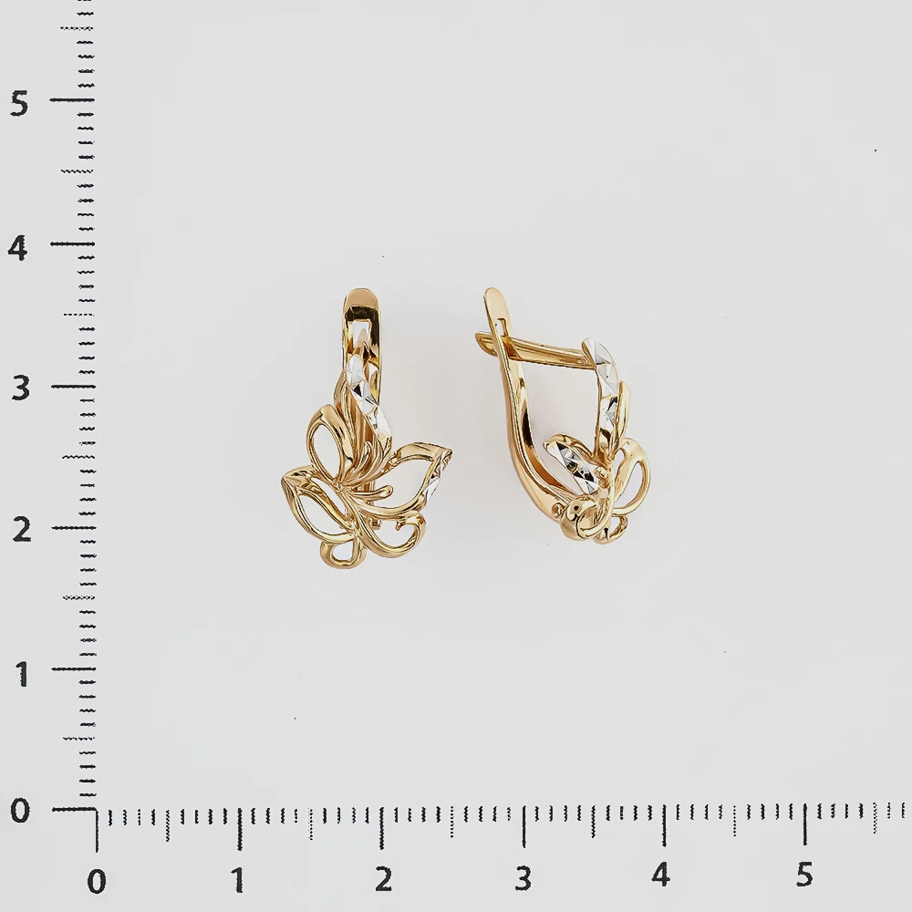 Серьги из красного золота 585 пробы