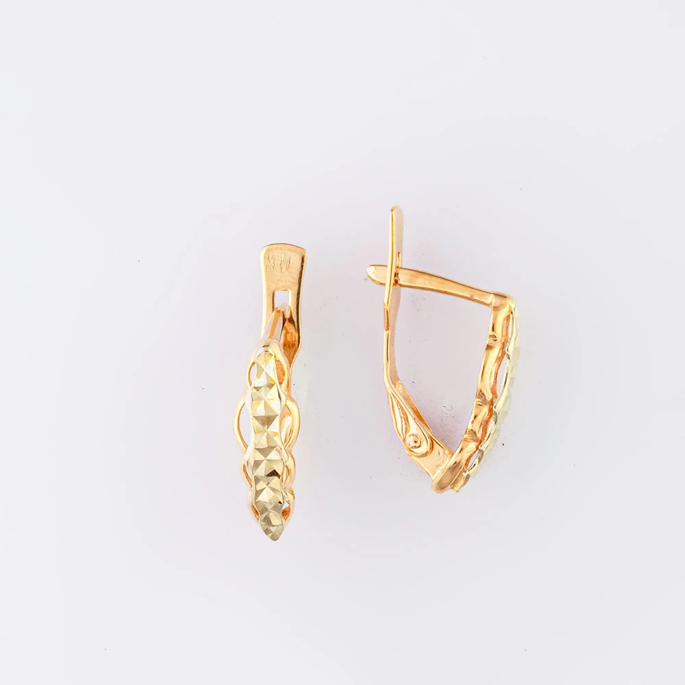 Серьги из красного золота 585 пробы