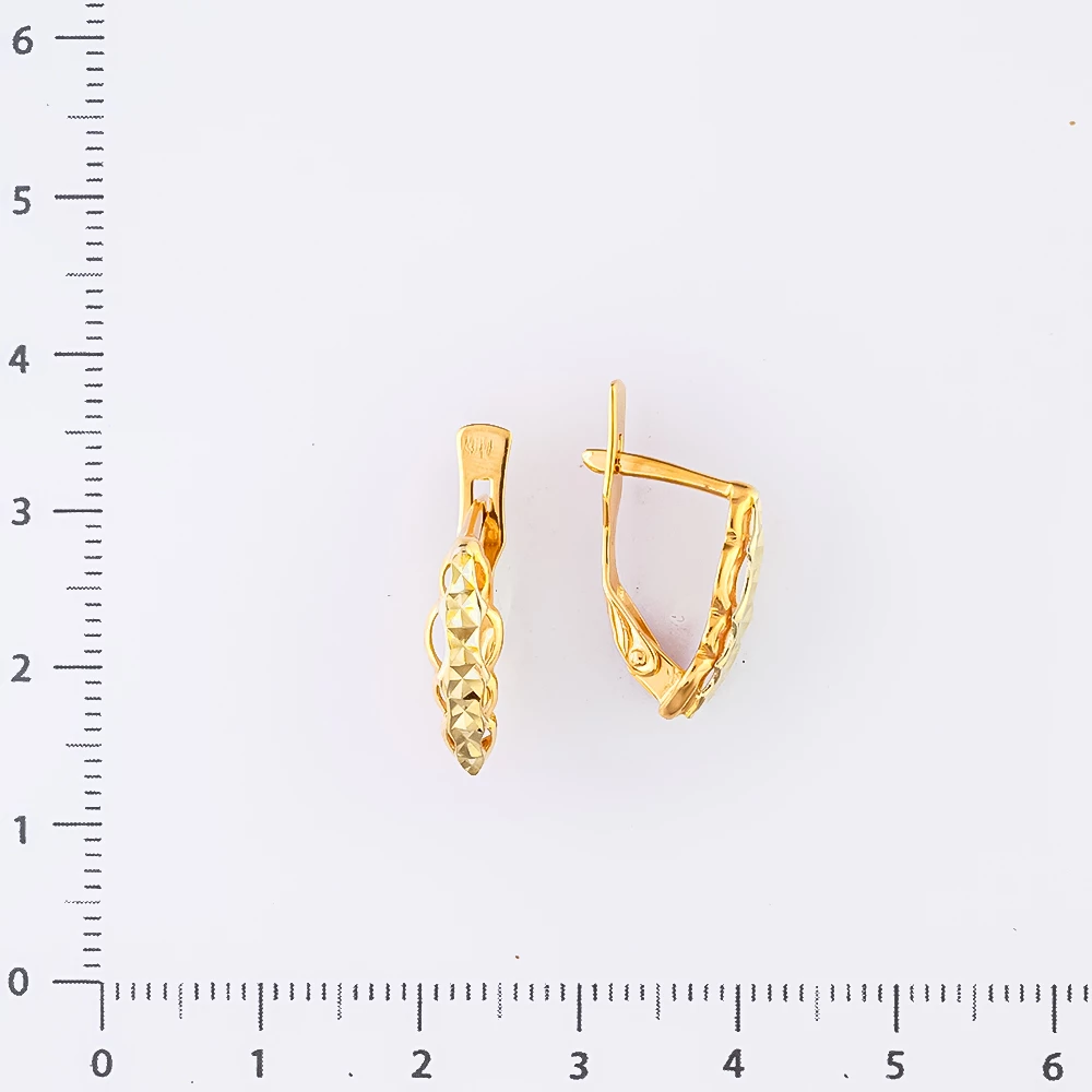 Серьги из красного золота 585 пробы