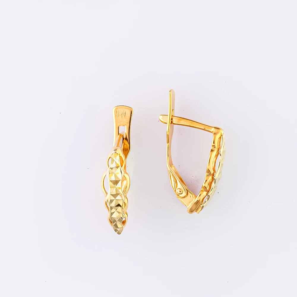 Серьги из красного золота 585 пробы
