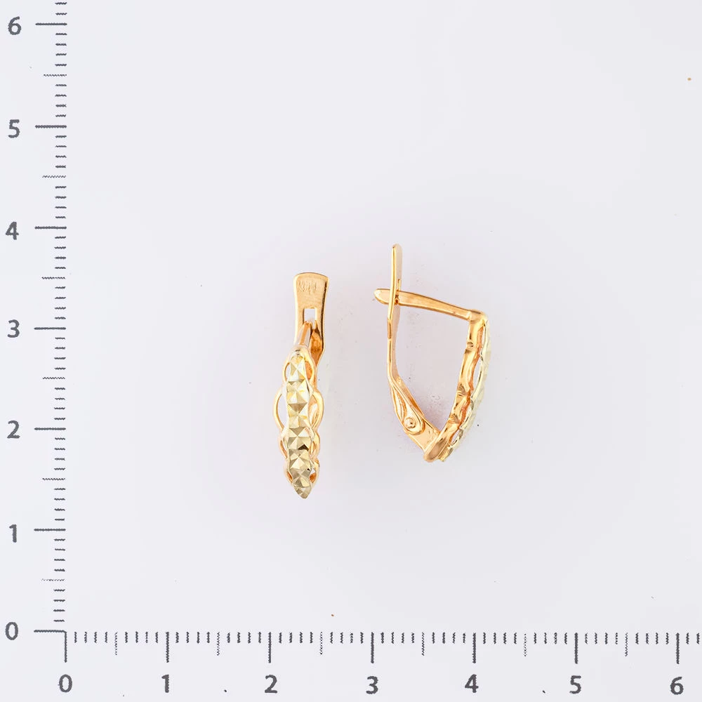 Серьги из красного золота 585 пробы
