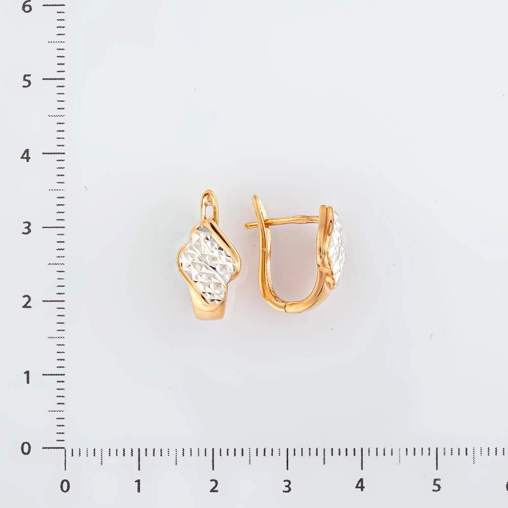 Серьги из красного золота 585 пробы