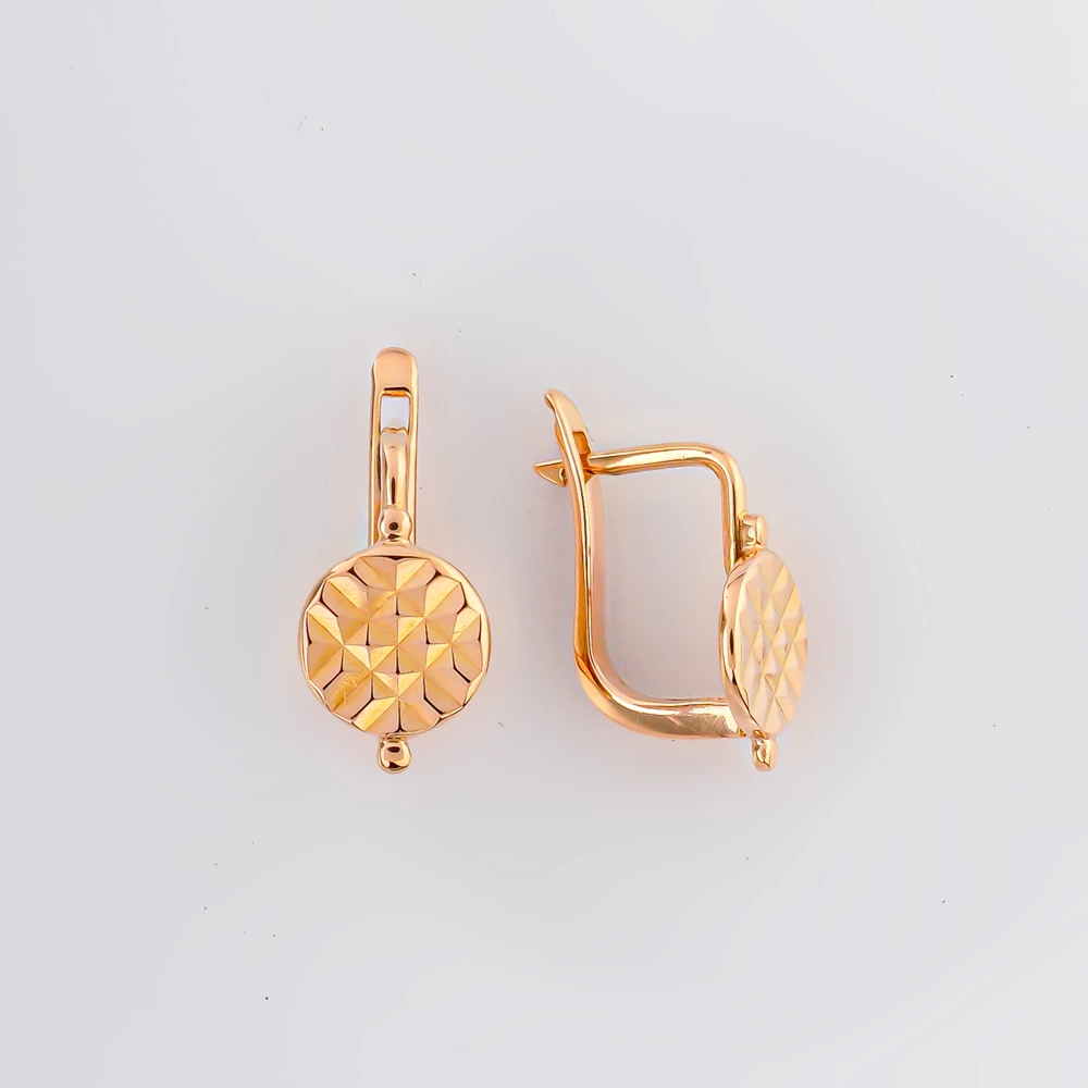 Серьги из красного золота 583 пробы
