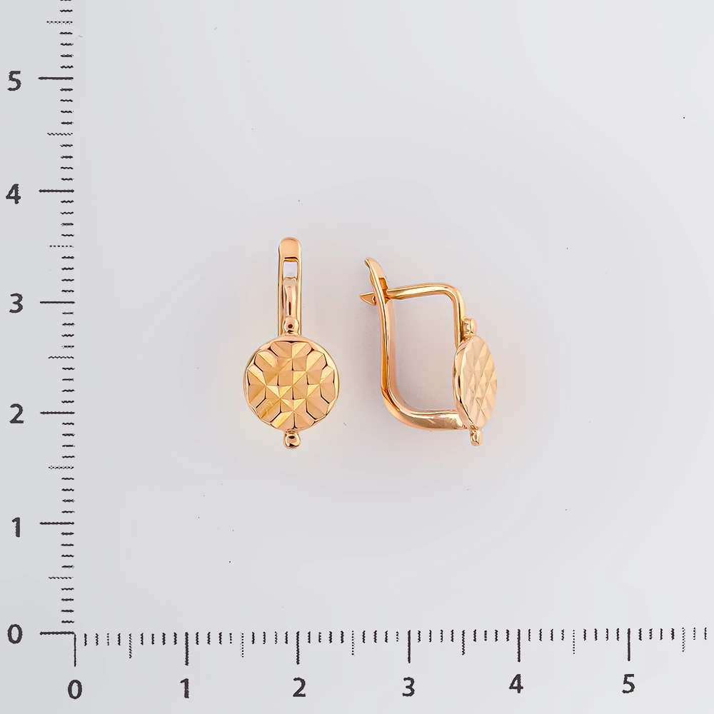 Серьги из красного золота 583 пробы