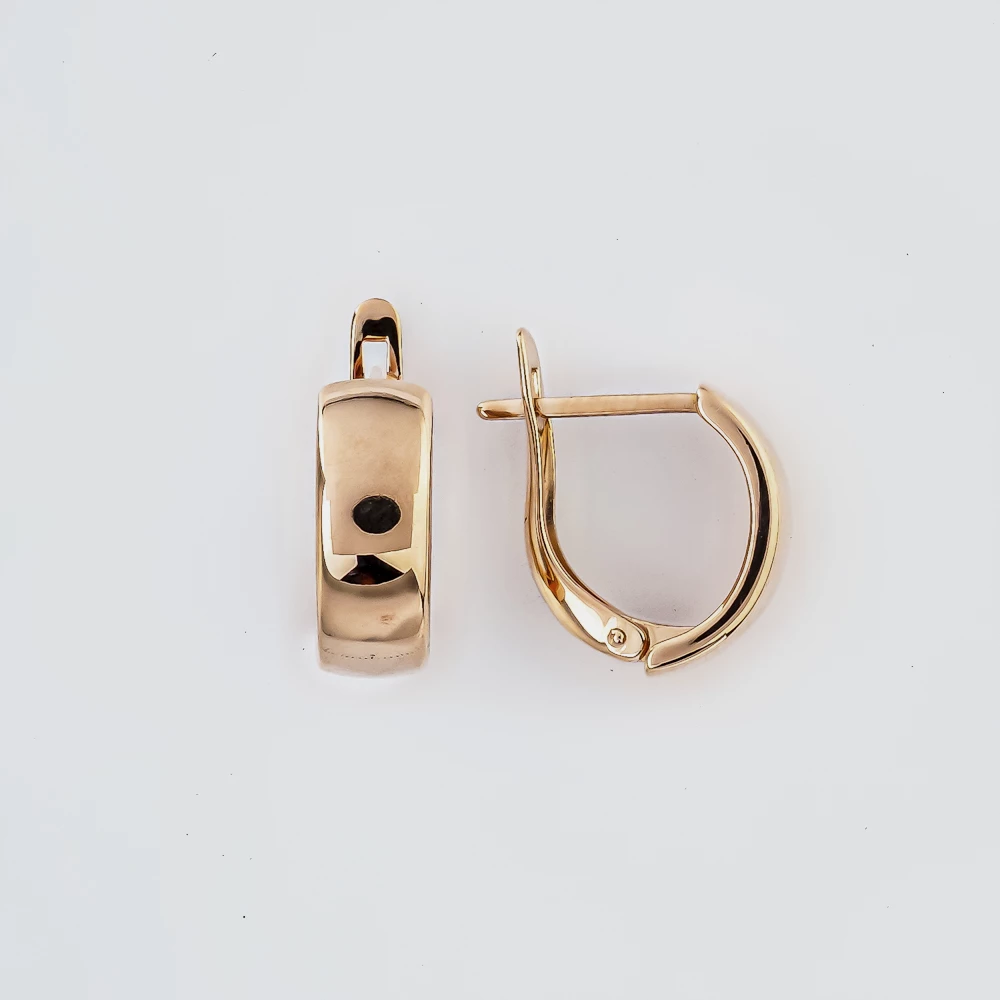 Серьги из красного золота 585 пробы