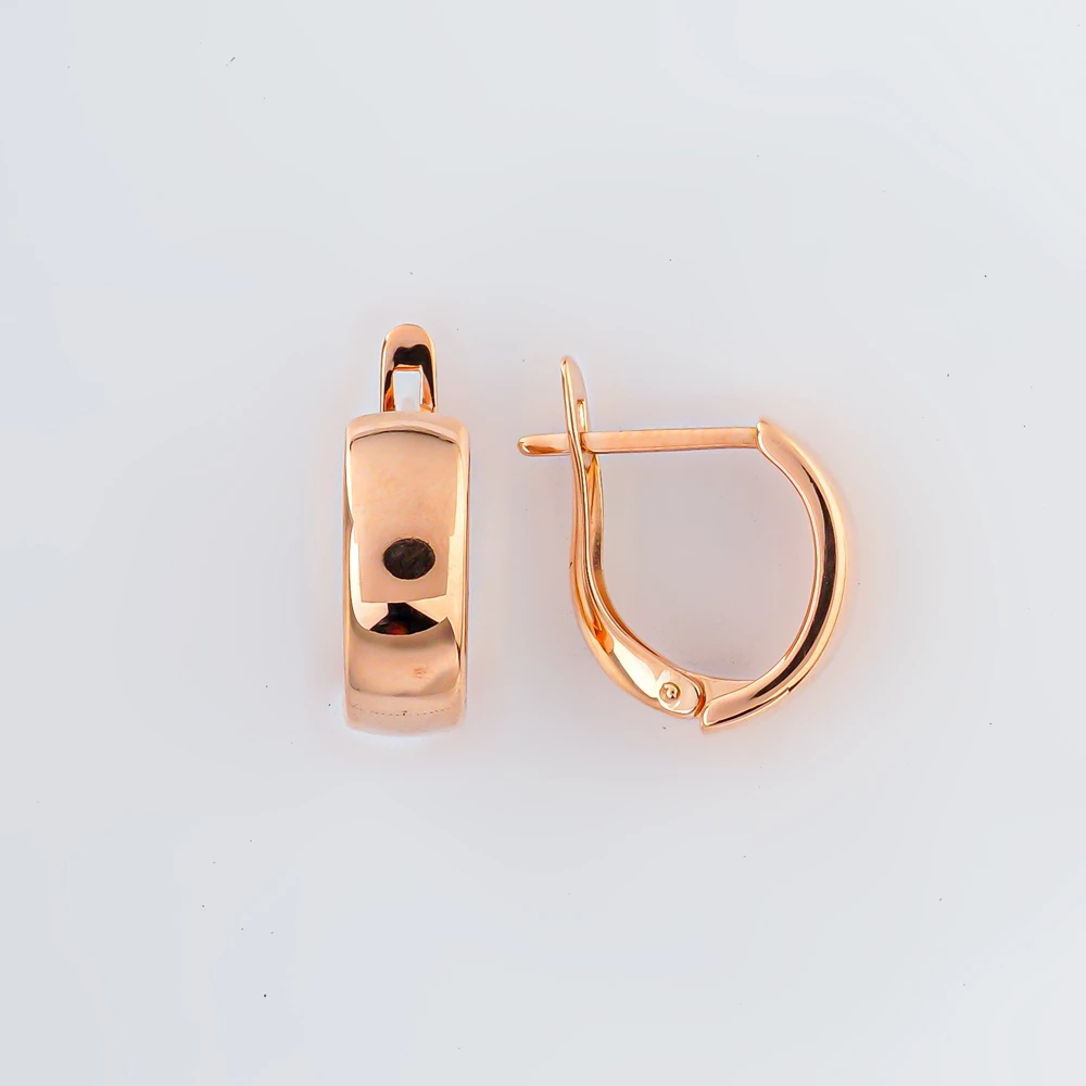Серьги из красного золота 585 пробы