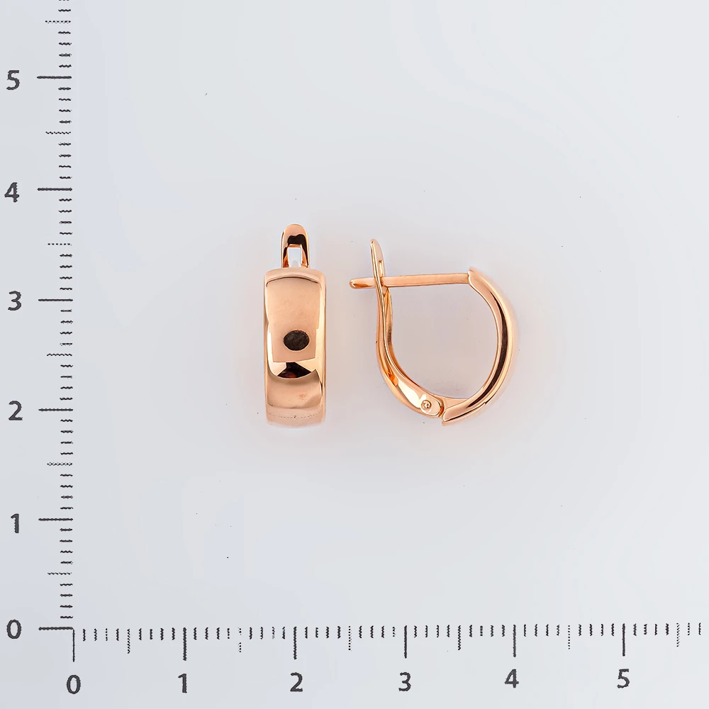 Серьги из красного золота 585 пробы