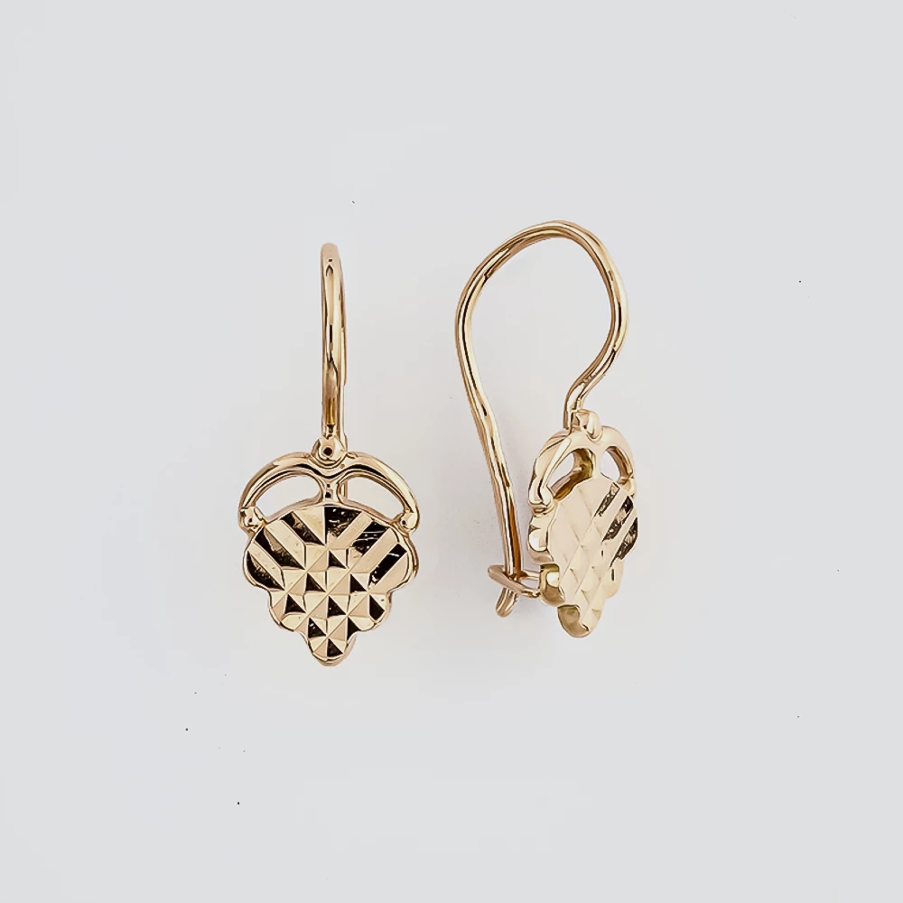 Серьги из красного золота 585 пробы