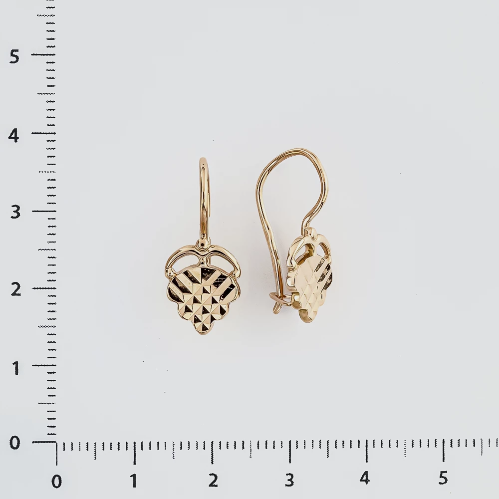 Серьги из красного золота 585 пробы