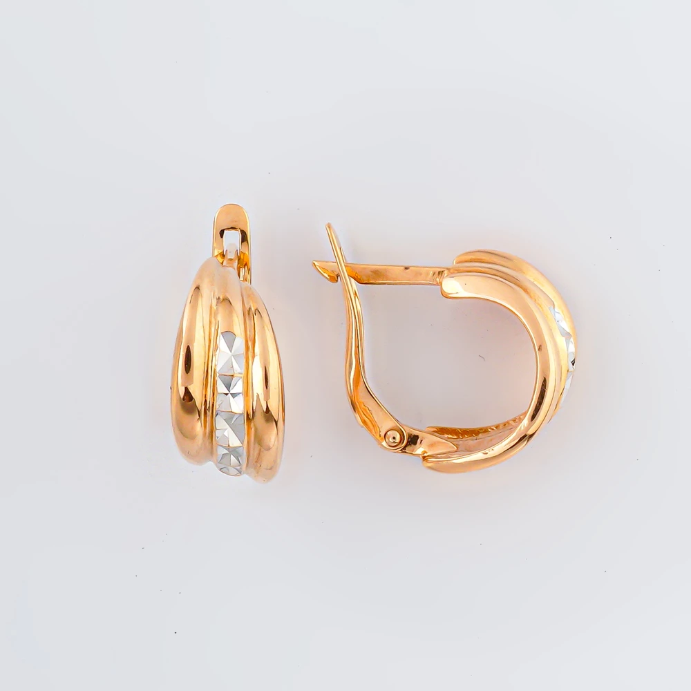 Серьги из красного золота 585 пробы