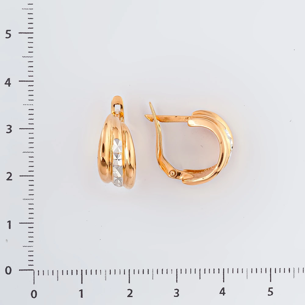 Серьги из красного золота 585 пробы