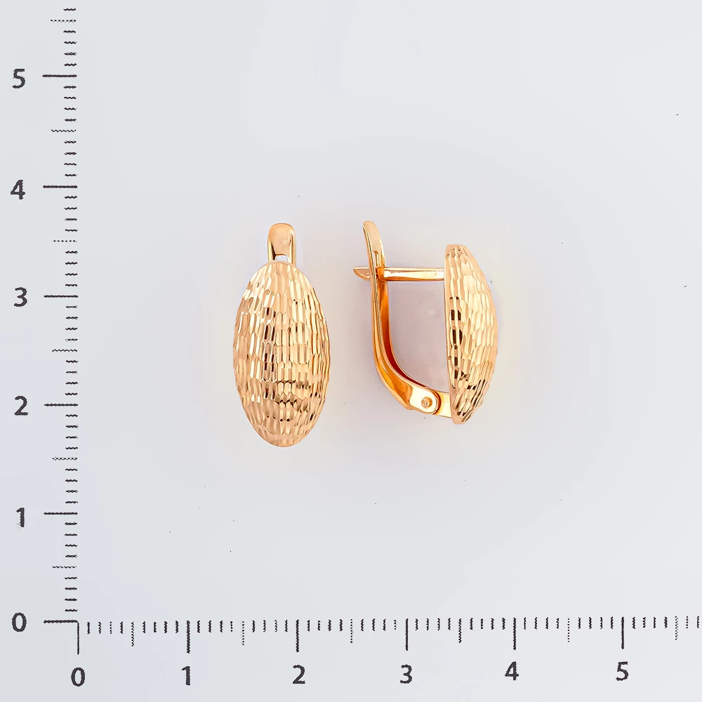 Серьги из красного золота 585 пробы