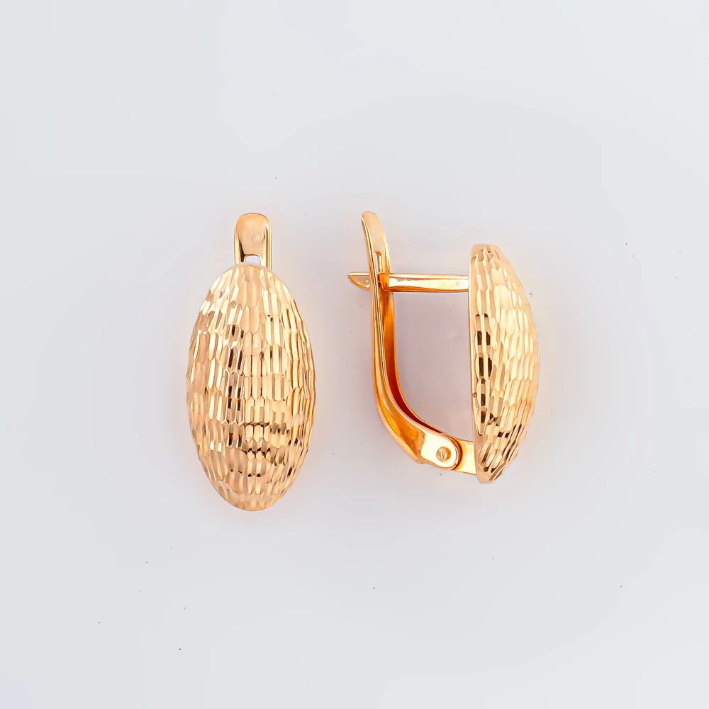 Серьги из красного золота 585 пробы