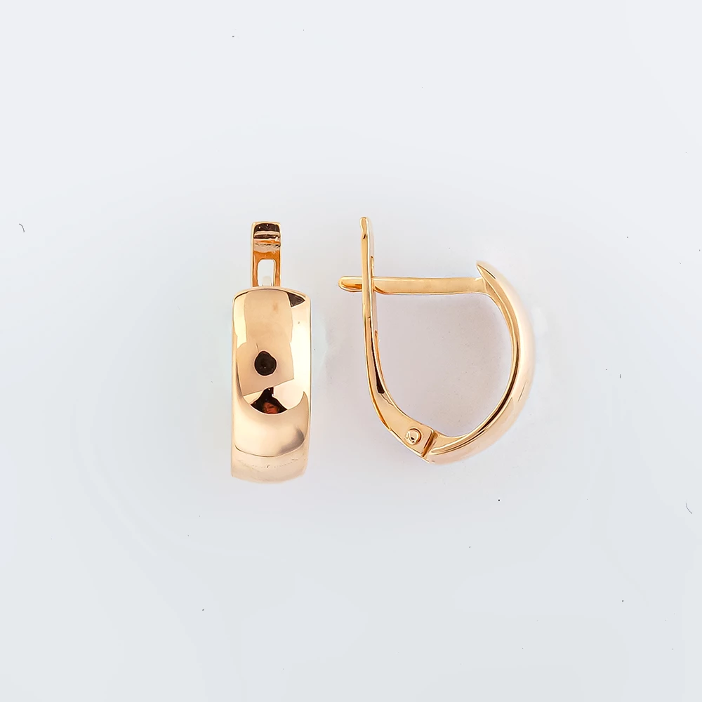 Серьги из красного золота 585 пробы