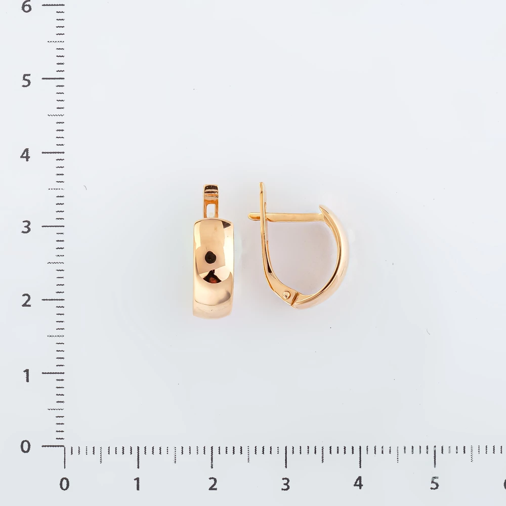 Серьги из красного золота 585 пробы