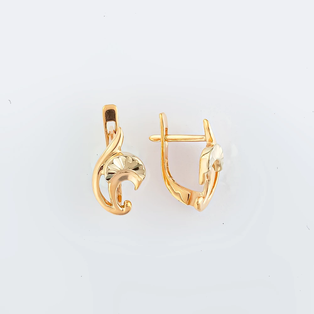Серьги из красного золота 585 пробы