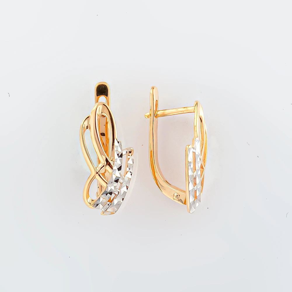 Серьги из красного золота 585 пробы