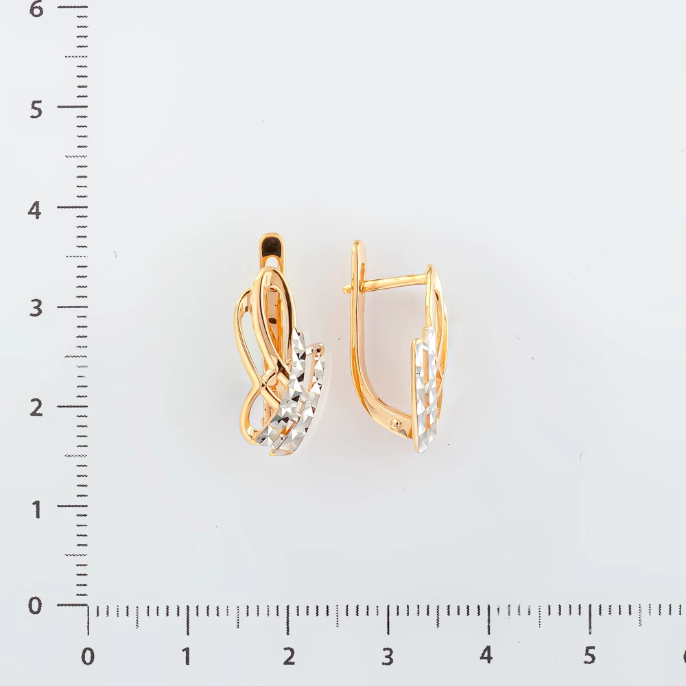 Серьги из красного золота 585 пробы