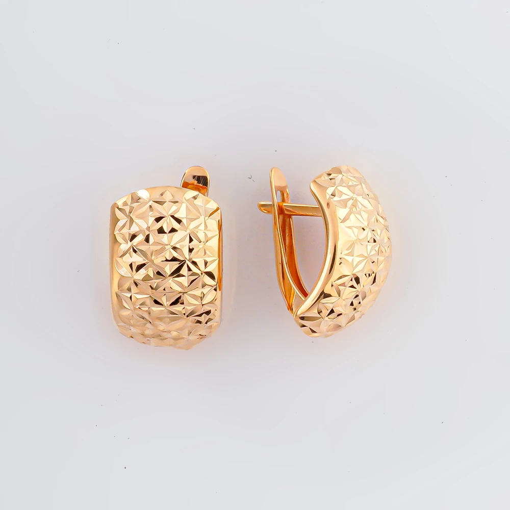 Серьги из красного золота 585 пробы