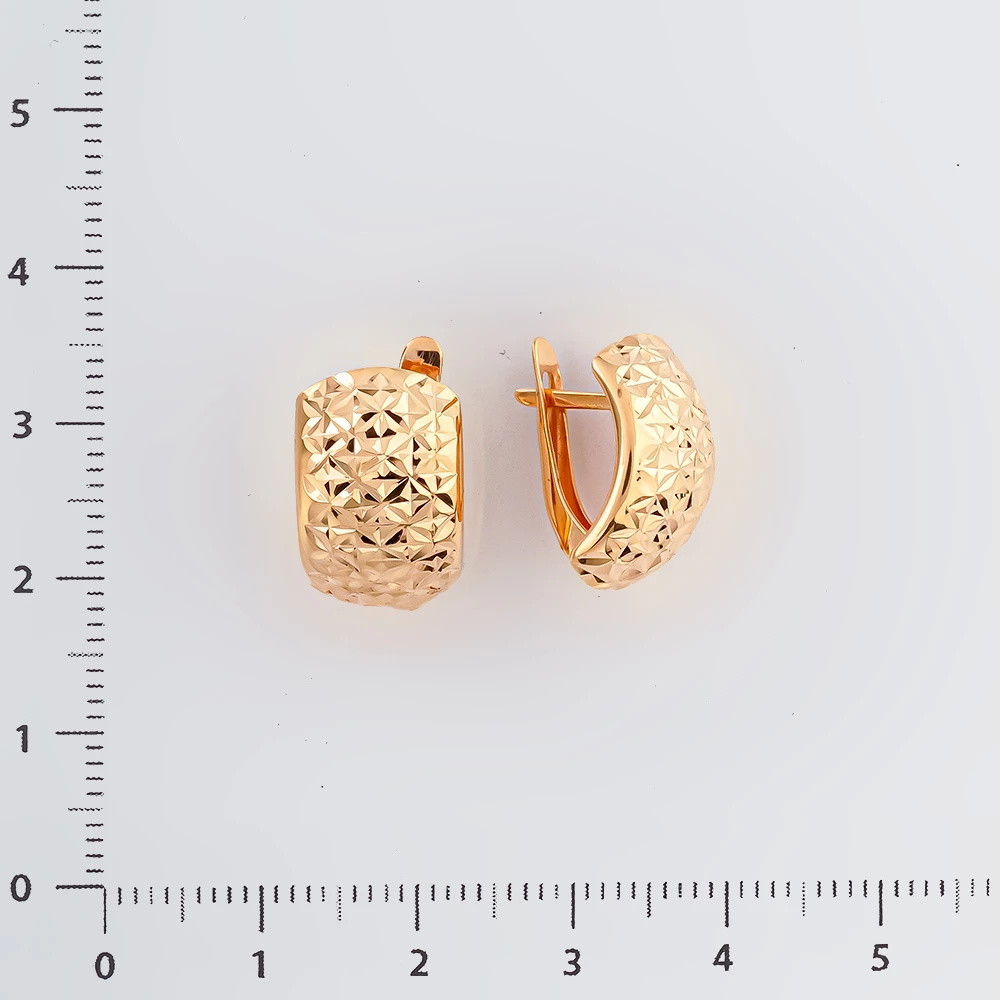 Серьги из красного золота 585 пробы