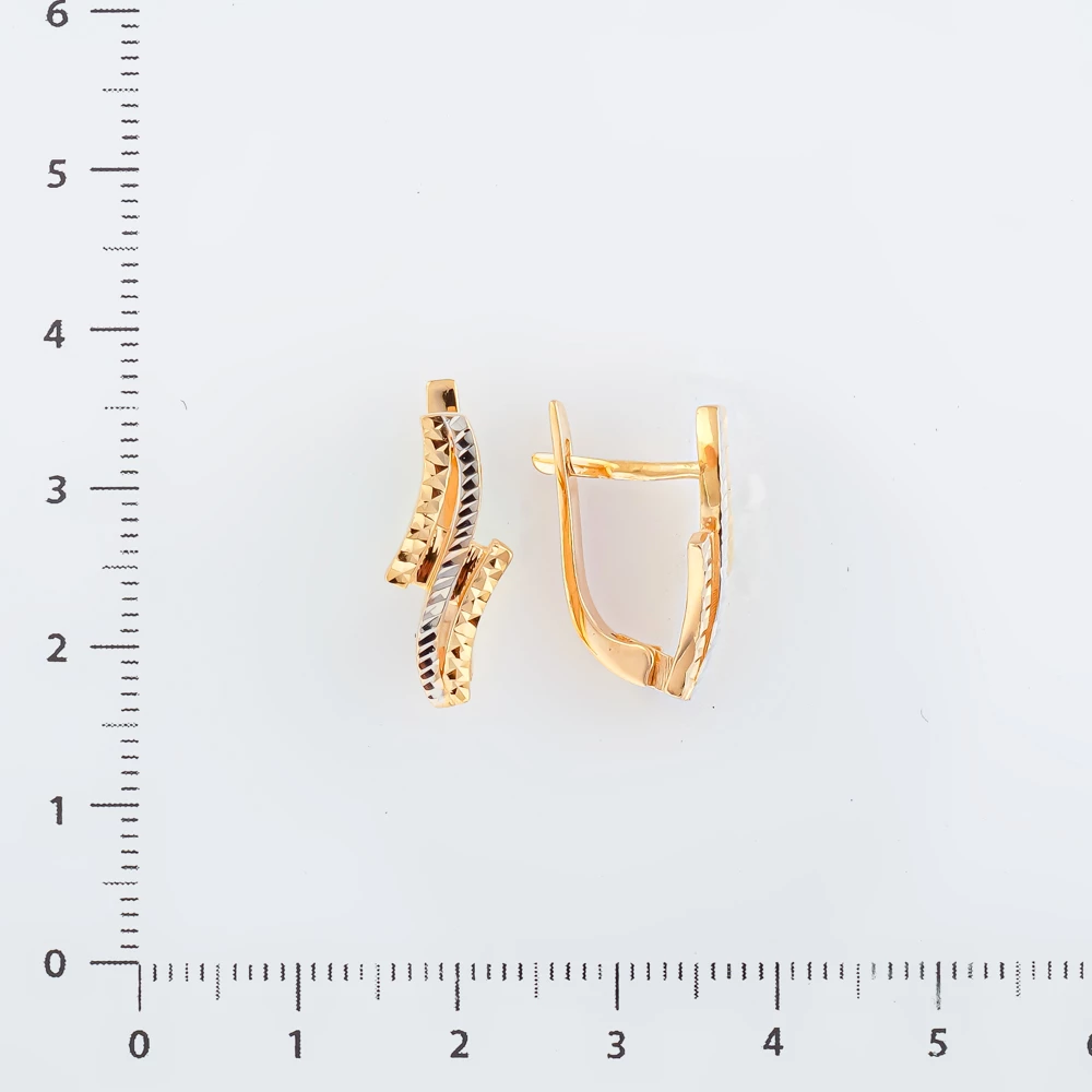 Серьги из красного золота 585 пробы