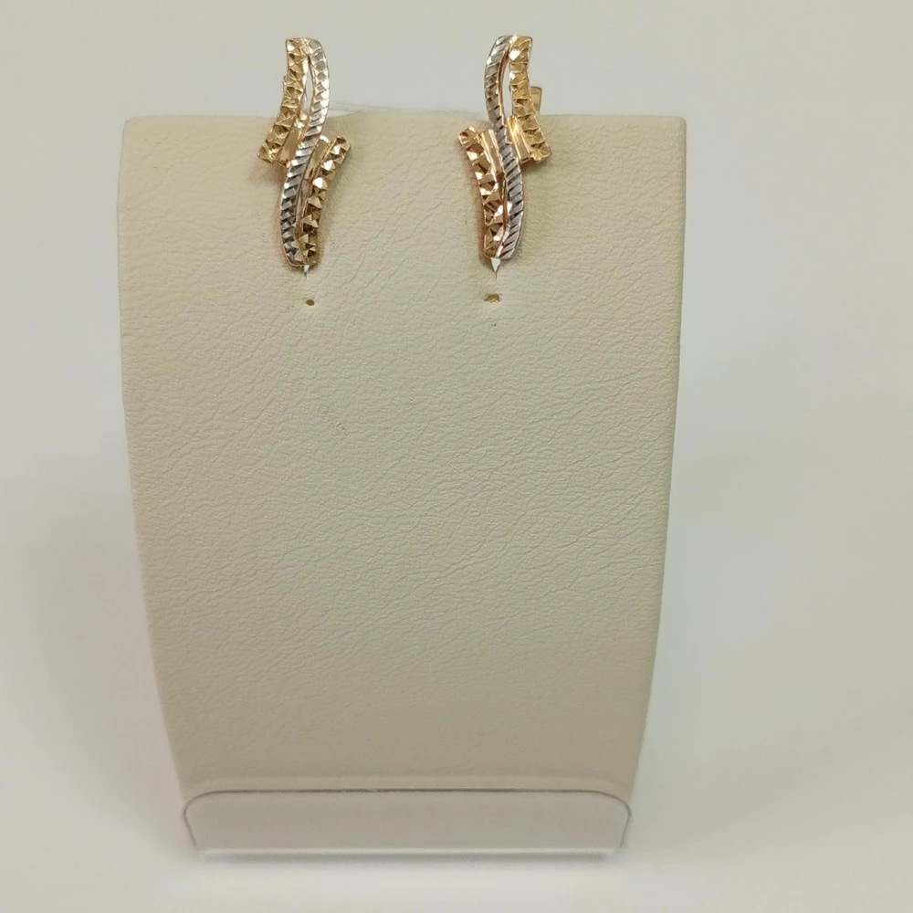 Серьги из красного золота 585 пробы