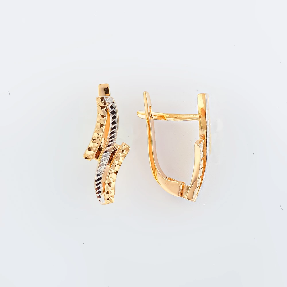 Серьги из красного золота 585 пробы
