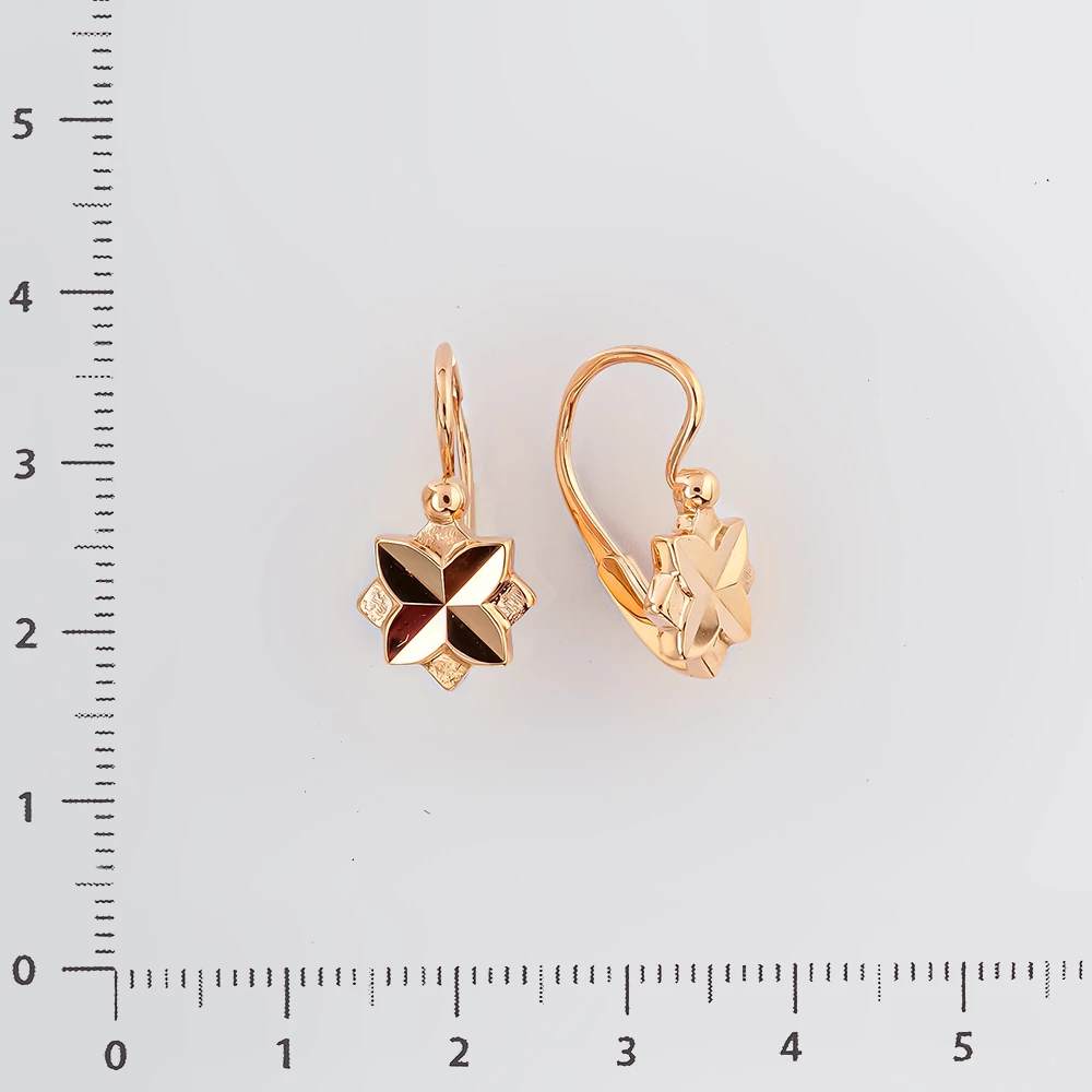 Серьги из красного золота 583 пробы