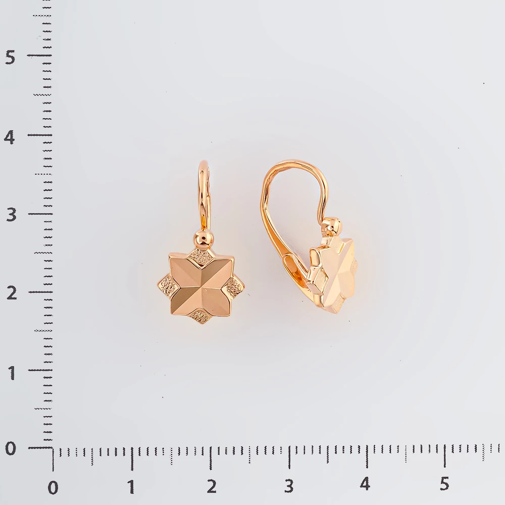 Серьги из красного золота 583 пробы