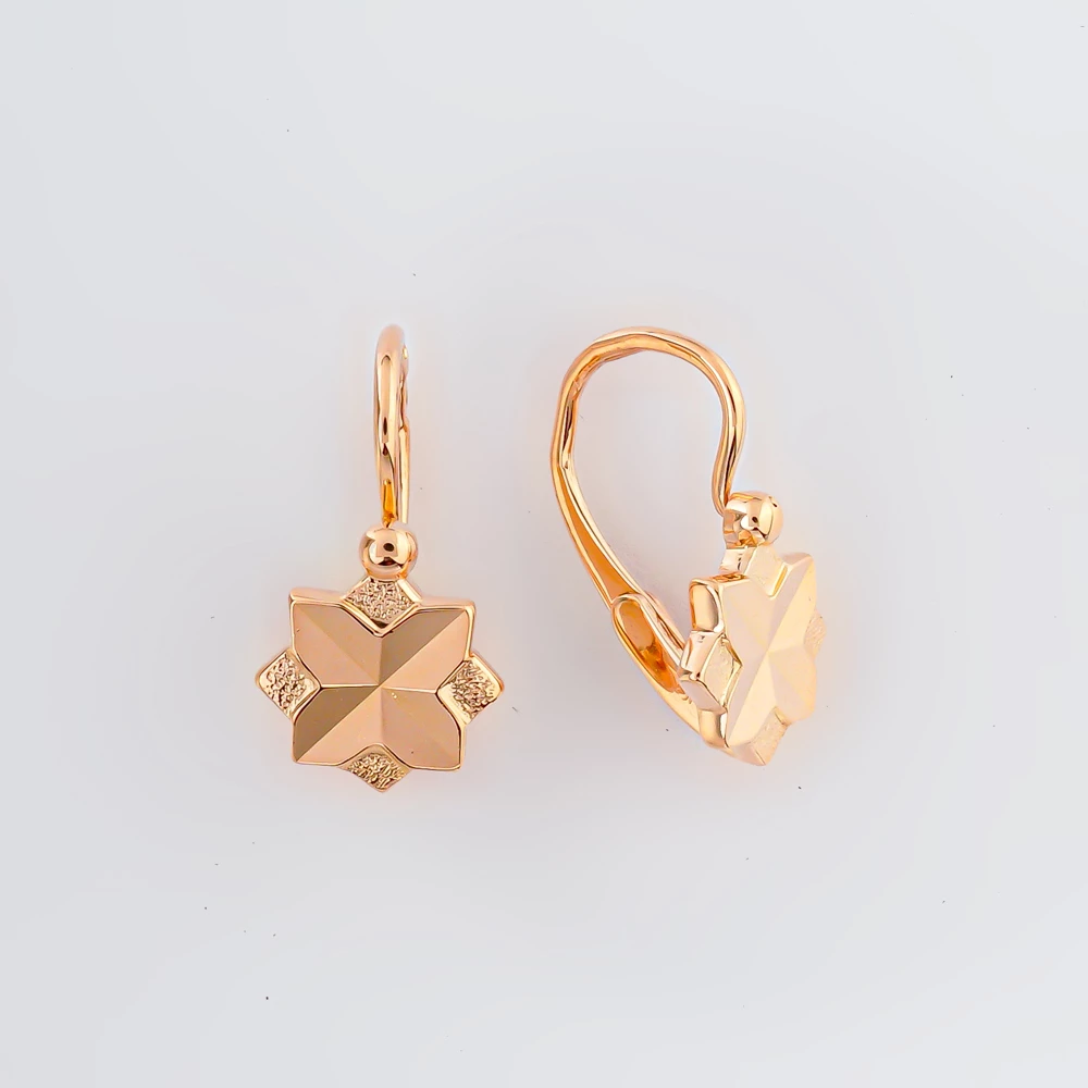 Серьги из красного золота 583 пробы