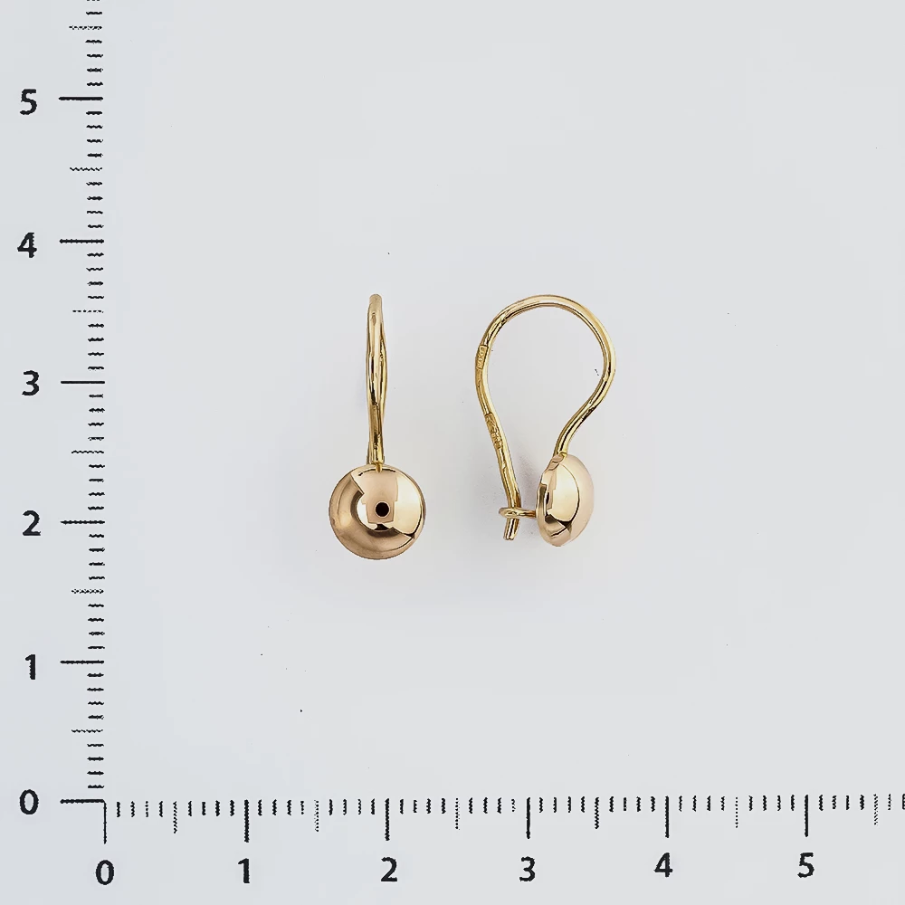 Серьги из красного золота 583 пробы