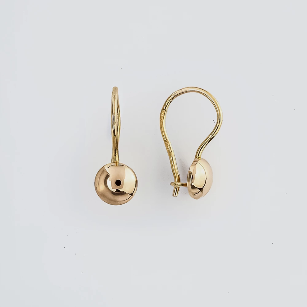 Серьги из красного золота 583 пробы