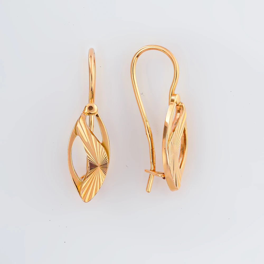 Серьги из красного золота 585 пробы