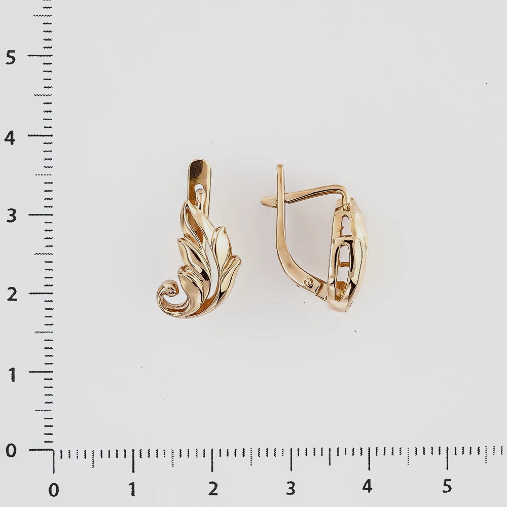 Серьги из красного золота 583 пробы