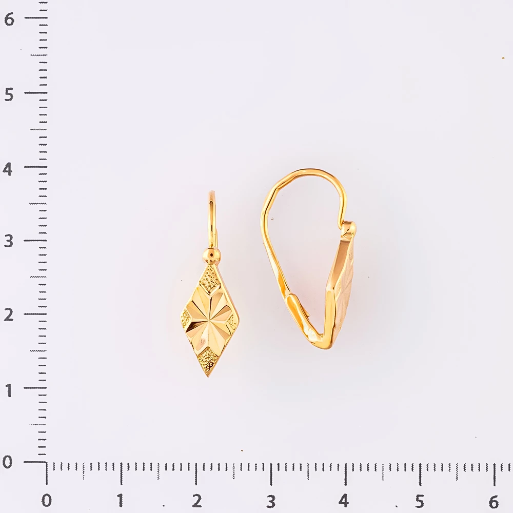 Серьги из красного золота 585 пробы