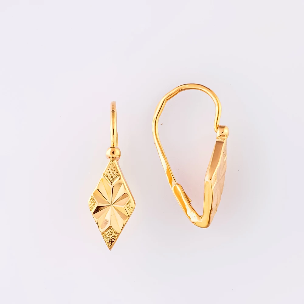 Серьги из красного золота 585 пробы