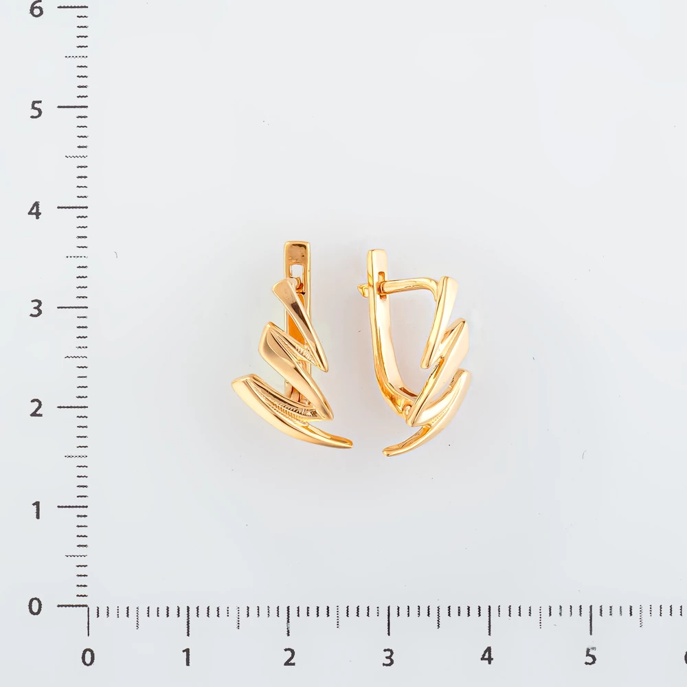 Серьги из красного золота 585 пробы