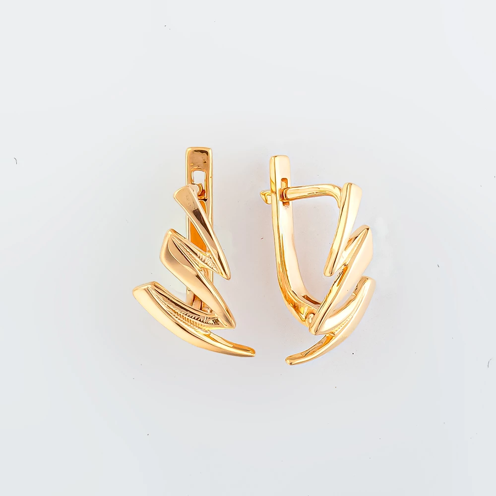 Серьги из красного золота 585 пробы