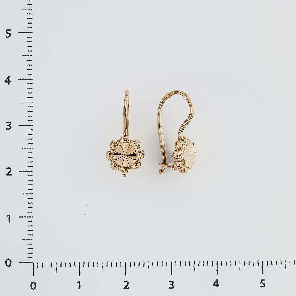 Серьги из красного золота 583 пробы