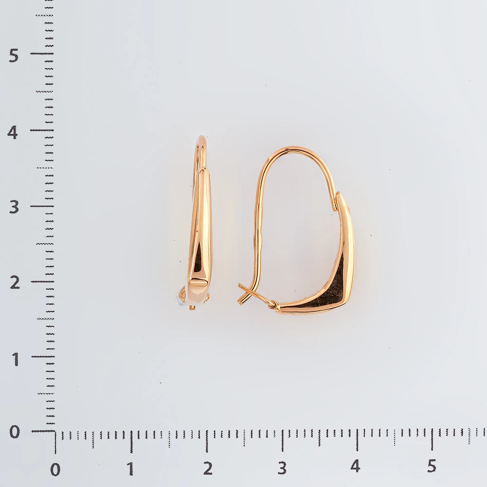 Серьги из красного золота 585 пробы