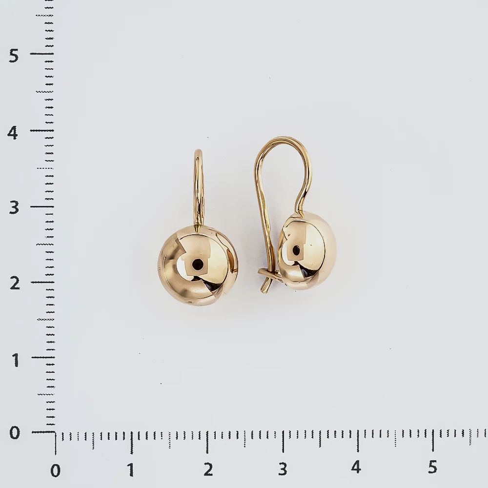 Серьги из красного золота 583 пробы