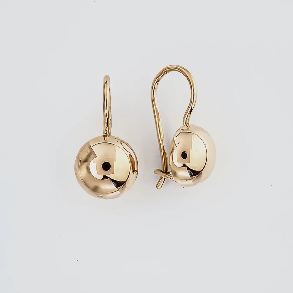 Серьги из красного золота 583 пробы