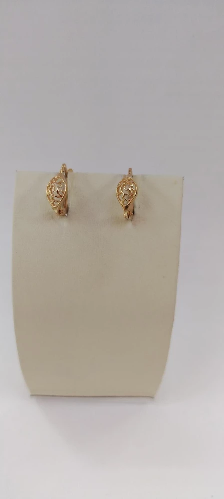 Серьги из красного золота 585 пробы