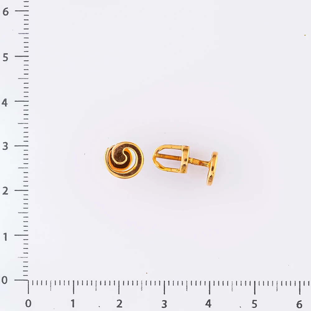 Серьги из красного золота 585 пробы