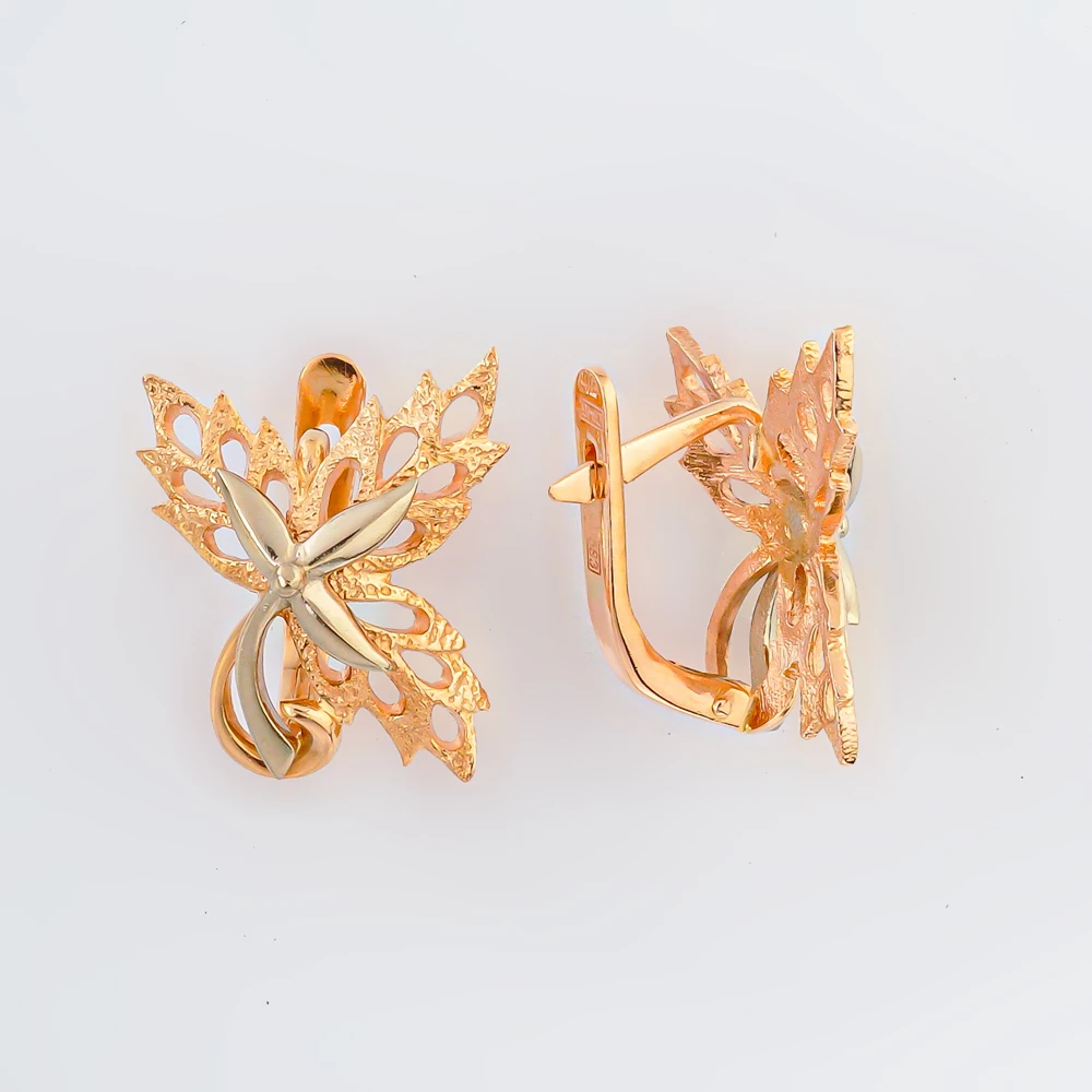 Серьги из красного золота 583 пробы