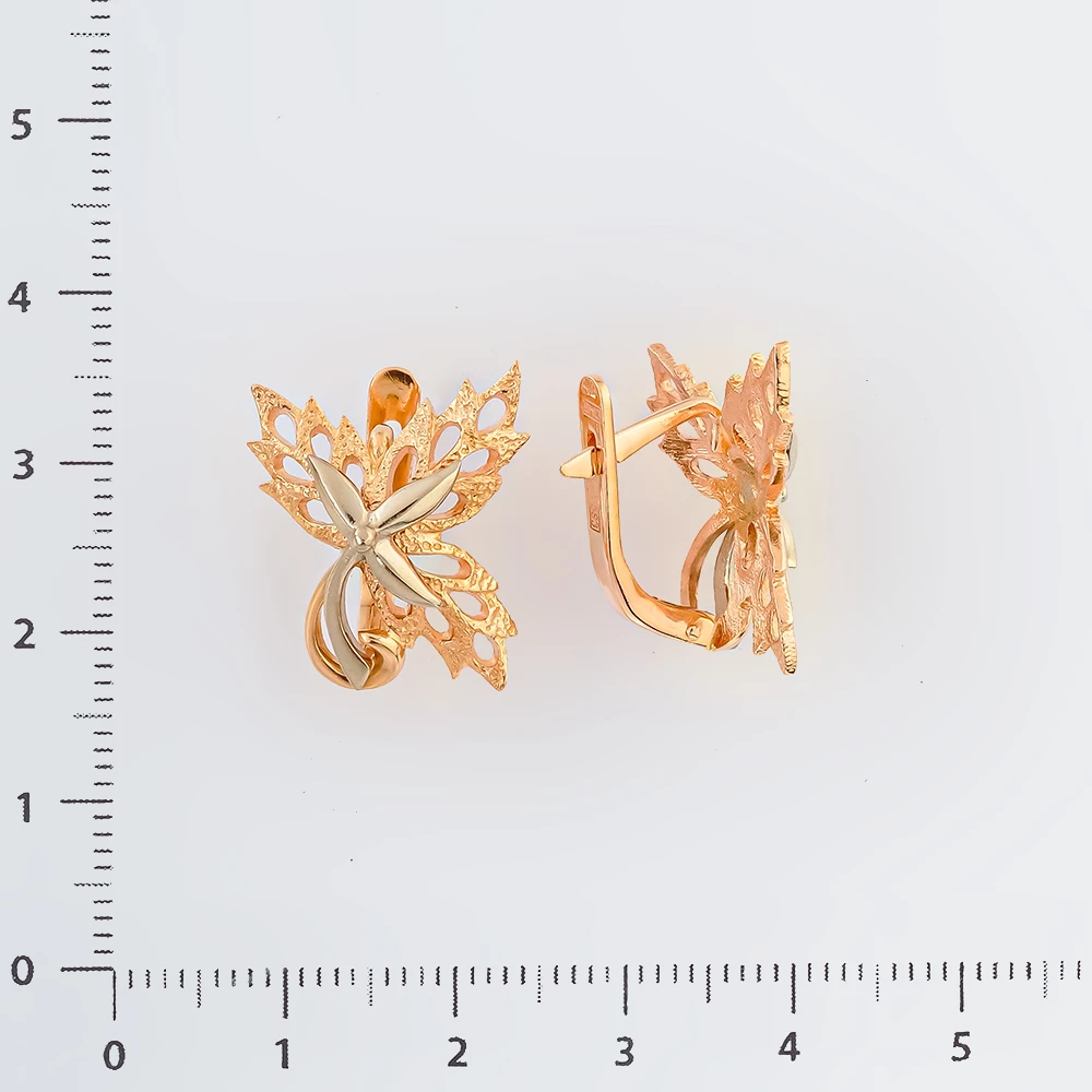 Серьги из красного золота 583 пробы