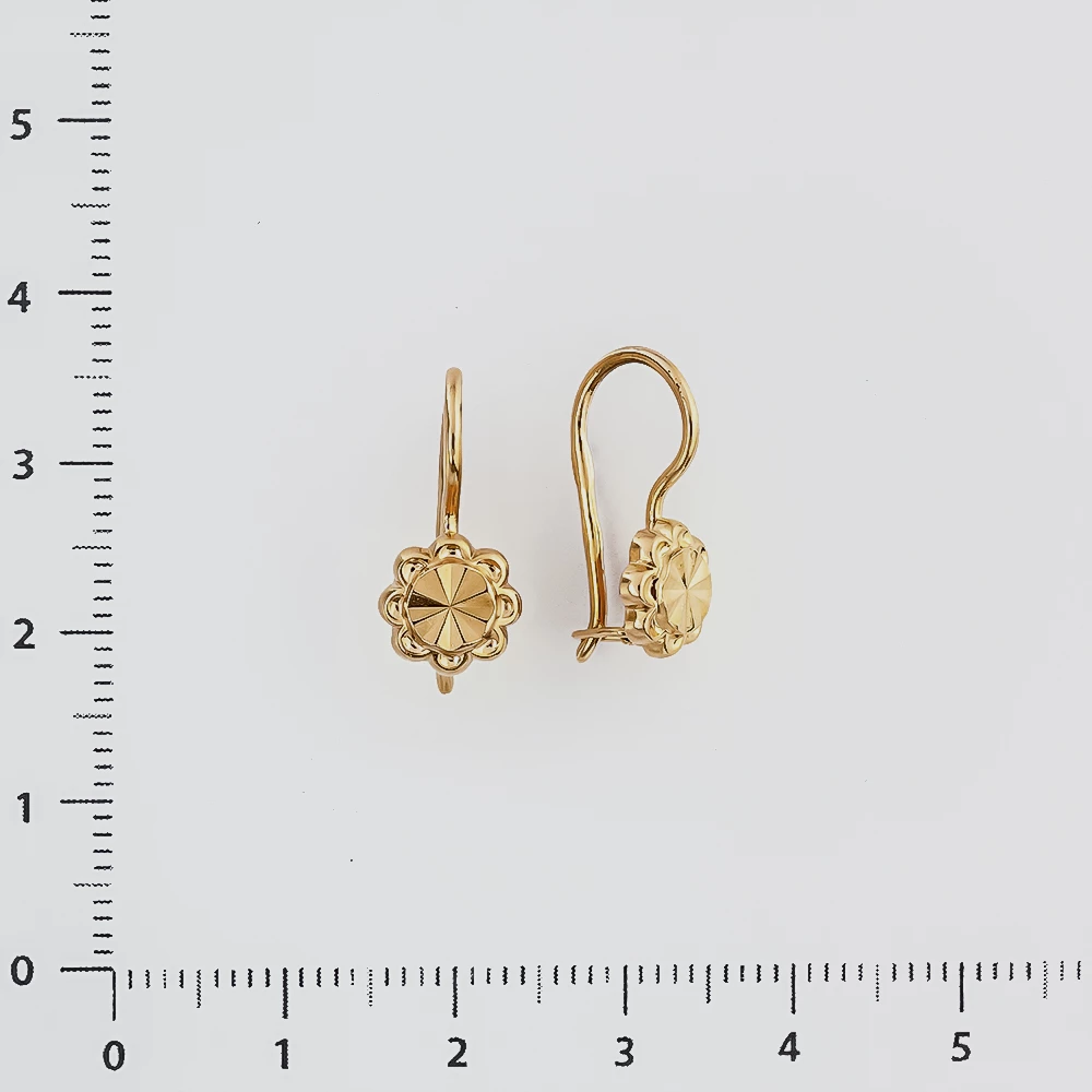 Серьги из красного золота 583 пробы