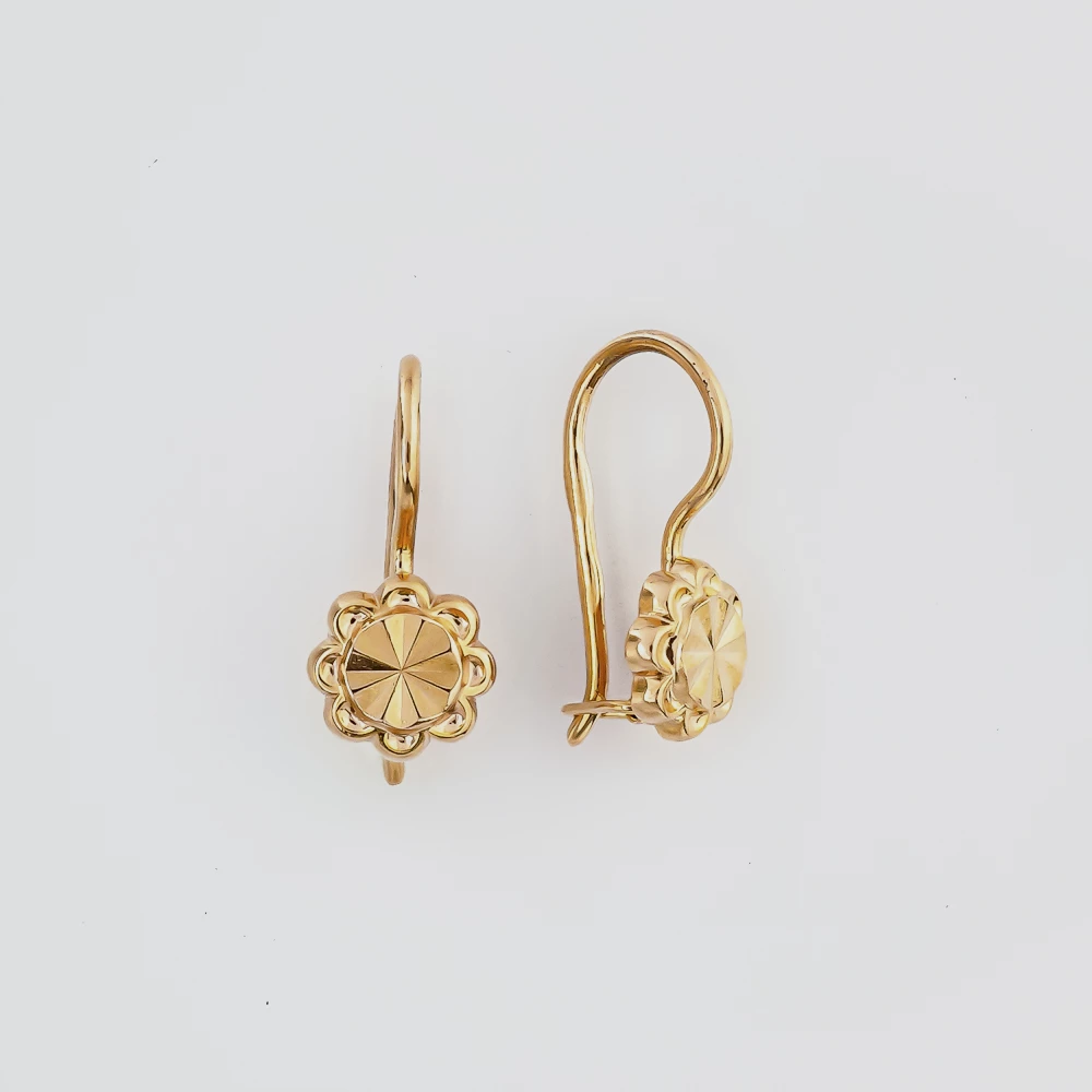 Серьги из красного золота 583 пробы