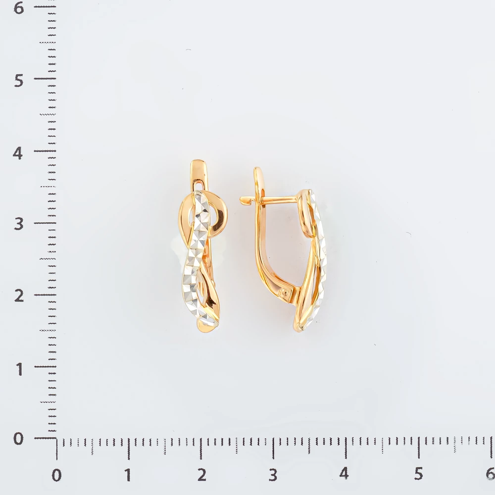 Серьги из красного золота 585 пробы